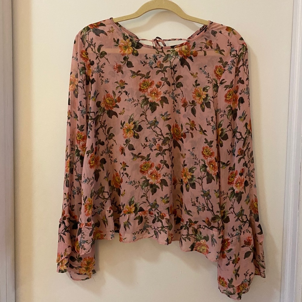 Topshop floral blouse